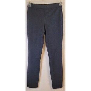 Max Studio Woman's Skinny Stretch Pull On Dress Pants Black Charcoal Size XS